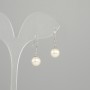 Boucles d'oreilles en Perles de Majorque, diamètre 8 mm ±, longueur 26 mm ±