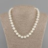 Collier de perles Majorque, billes lisses de 10 mm, longueur 45 cm, avec fermoir