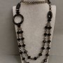 Collier assorti de pierres naturelles, longueur 90 cm+
