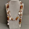 Transformable collier-ceinture Assortiment de pierres, longueur 110 cm et plus