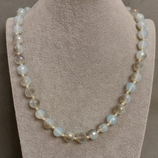 Collier en cristal tchèque, longueur 49 cm+