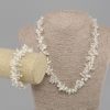 Ensemble de perles d'eau douce et cristal tchèque — collier, longueur environ 49 cm, bracelet, longueur environ 19 cm, à fermoir