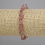 Bracelet Quartz rose en grains 18 cm