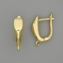 Crochets d'oreille en métal doré 18×5 mm – par paire