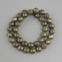 Perles Pyrite boule facettée, diamètre 9,5mm+-, longueur 38cm +