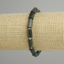 Bracelet émeraude taillée, diamètre 10–11×6 mm, longueur 18 cm ±, élastique