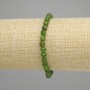 Bracelet Diopside perles facettées de 5 mm, longueur 18 cm ± élastique