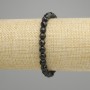  Bracelet tourmaline facetté boule, diamètre 6 mm +-, longueur 18 cm +- élastique