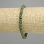  bracelet de lave cylindrique, diamètre 10×6mm+-couleur verte, longueur 18cm +- élastique