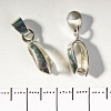 Prix par lot (10 pièces) – Porte-pendentif à goupille avec socle pour cordon, arête, 20 mm