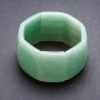 Bracelet Élité Néphrite sur élastique, maillon rectangulaire 4x2, 8 cm