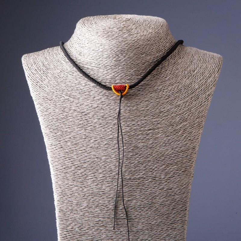 Cordon noir pour collier 60 cm