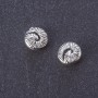 Accessoire perle-insert Ammonite spirale argent Ø 10 mm emballage 20 g ± 15 pièces