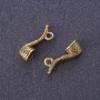 Fourniture - pendentif-tube couleur bronze, 2×0,6 cm, conditionnement 12 pièces