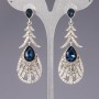 Boucles d'oreilles avec cristaux «lustres» «chandeliers» «Âge somptueux»