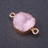 Connecteur «Rose Neige» couleur du métal «or» L1 mm, diamètre 14 mm, plastique