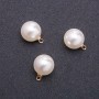 Pendentif «Perle» en plastique, diamètre 13 mm, conditionnement 10 pièces