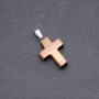 Pendentif « Croix », pierre œil de tigre 25×18 mm