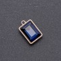 Pendentif avec cristal bleu 17×12×19 mm