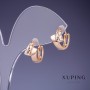 Boucles d'oreilles Xuping 8×12 mm «dorure 18K»