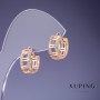 Boucles d'oreilles Xuping 6×14 mm dorure 18K