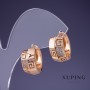 Boucles d'oreilles Xuping 16×9 mm « dorure 18K »