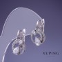 Boucles d'oreilles Xuping 20×12 mm rhodium