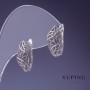 Boucles d'oreilles Xuping rhodium 16×8 mm