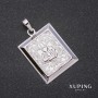 Pendentif Xuping Sura 39×30×25 mm rhodié