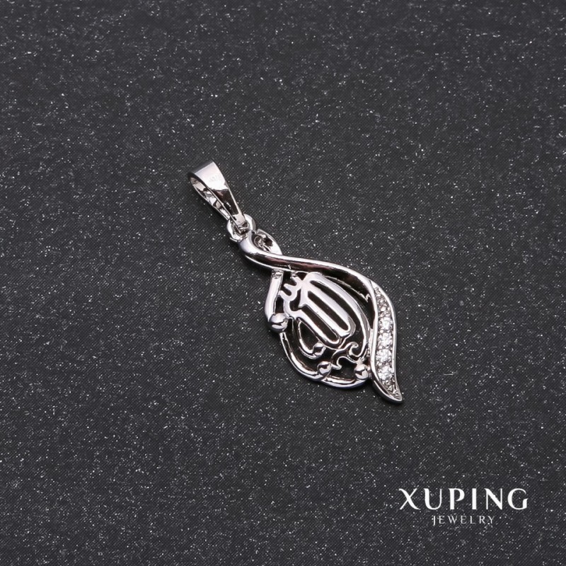 Pendentif Xuping Sura 8×22×27 mm rhodié
