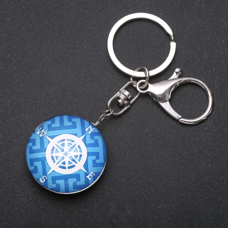 Porte-clés, diamètre 3,5 cm, longueur 9 cm