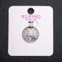 Pendentif Xuping avec strass blancs rhodié 17x22 mm