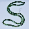 Perles en cristal vert, boule facettée dans le style Swarovski, finition benzine, diamètre 5×4 mm, sur fil, longueur 48 cm