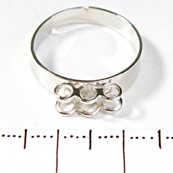 Prix par emballage / 10 pièces, 10 mm Base pour bagues à 6 attaches