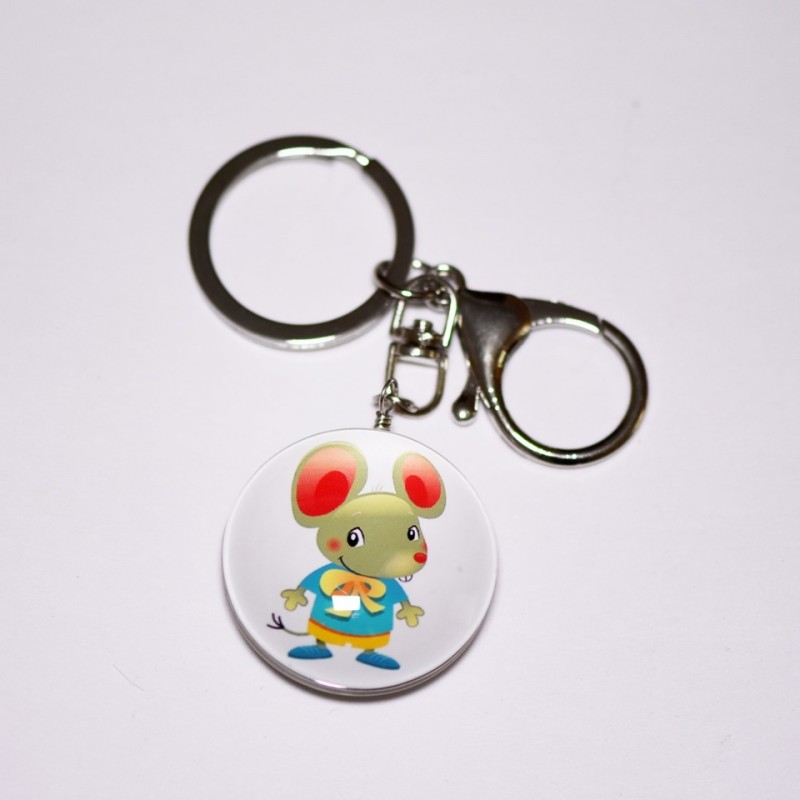 Porte-clés Misha, diamètre 4×3 cm, longueur 9,5 cm