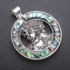 Pendentif «Gréchanka» avec Haliotis dans une monture 45×57 mm