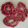 Perles de corail rouge éclats, diamètre 8–16 mm (+ -) (Prix au 100 g)