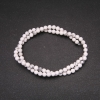 Perles sur fil d'howlite, boules lisses, diamètre 5 mm (±), longueur 38 cm