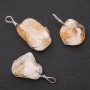 Pendentif citrine en tressage 20×30(±)mm