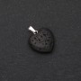 Pendentif «Cœur» en lave 20 × 20 mm (±)