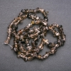 Perles sur fil en quartz fumé, grain d'environ 6 mm, longueur 80 cm