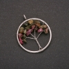 Pendentif «Arbre du Bonheur» tourmaline, diamètre 30 mm