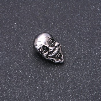 Accessoire perle-insert, épaisseur en acier, style Pandora, 12×20 mm, diamètre intérieur 8 mm, métal argenté