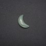 Pierre souvenir en néphrite en forme de Lune 16×30×8(±)mm