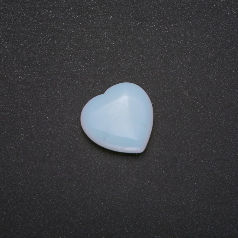 Pierre de lune décorative en forme de cœur 30x30x10 mm (±)