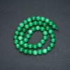 Perles sur fil en imitation chrysoprase, boules lisses, diamètre 8 mm, longueur 38 cm +