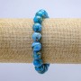 Bracelet élastique en jaspe impérial, perles lisses de 10 mm ±, longueur 18 cm ±