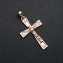 Pendentif Xuping dorure 18K Croix, diamètre 36×18 mm +