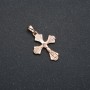 Pendentif Xuping plaqué or 18K croix, diamètre 29×18 mm +