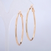 Boucles d’oreilles Xuping - anneaux dorés 18K, épaisseur 2–3 mm, diamètre 55 mm